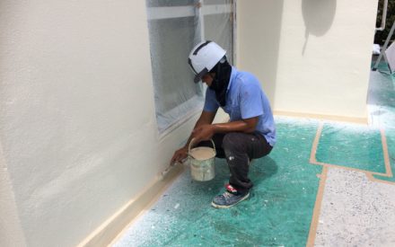 外壁補修、塗装、防水、トタン張り替えリフォーム工事　（沖縄県西原町）