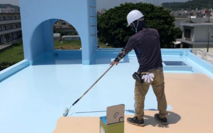 青空のように美しく！外壁補修・塗装・防水リフォーム工事（沖縄県西原町）